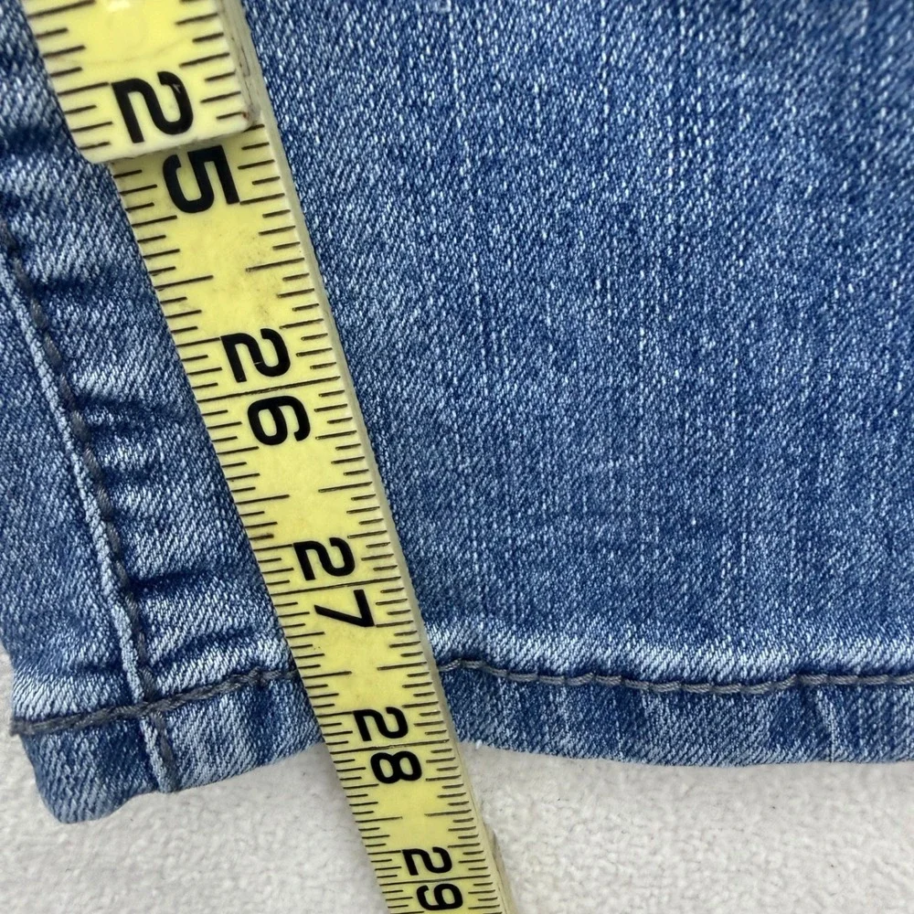 TK Axel‎ Slim Straight Jeans Mens 34x30 Blue Medium Wash Denim Pants Casual